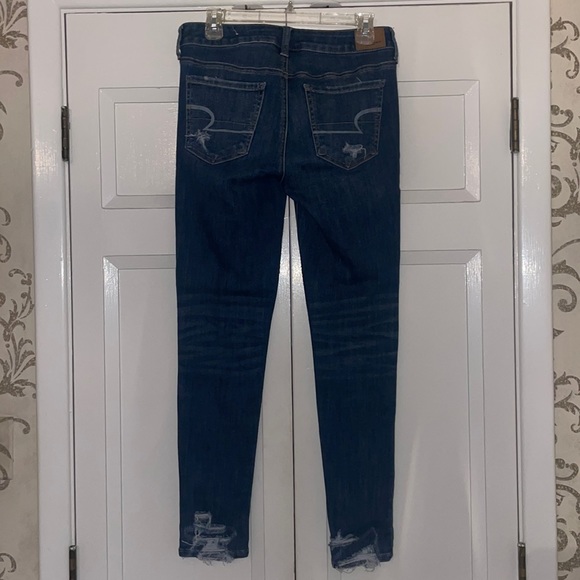 AE Super Super Stretch Distressed Jegging - Picture 2 of 4